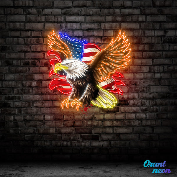 Patriotic Eagle - US Flag - ageneon