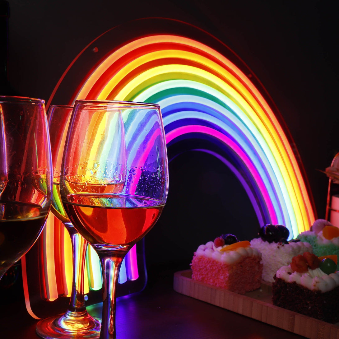 Multicolor Rainbow Neon Sign for Room - ageneon