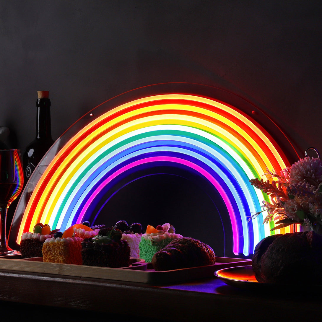 Multicolor Rainbow Neon Sign for Room - ageneon