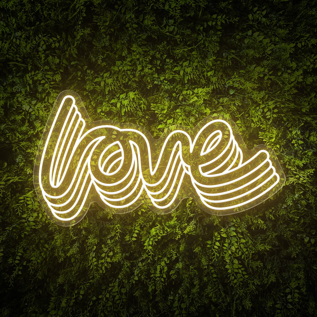 Polychrome "love" Word Neon Sign - ageneon