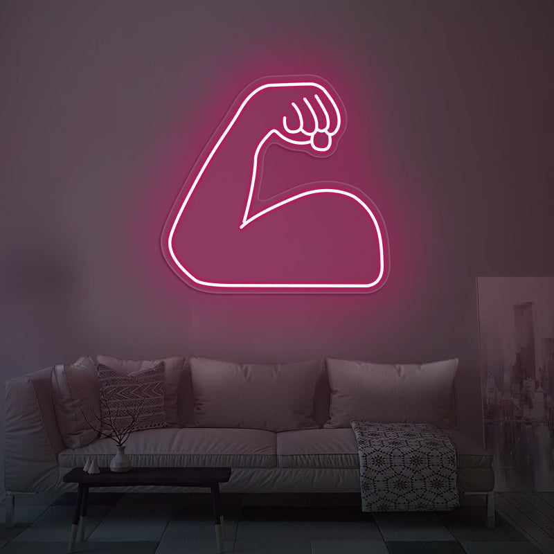 Strong Emoji Neon Sign For Room - ageneon