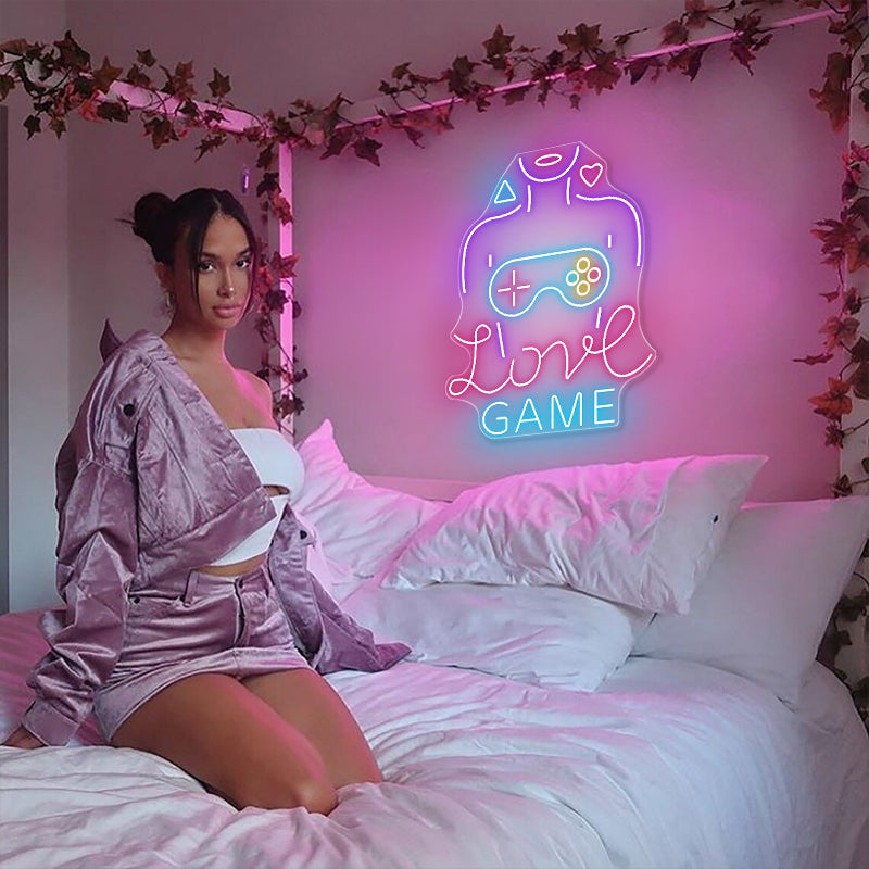 Love Game Neon Sign Art - ageneon