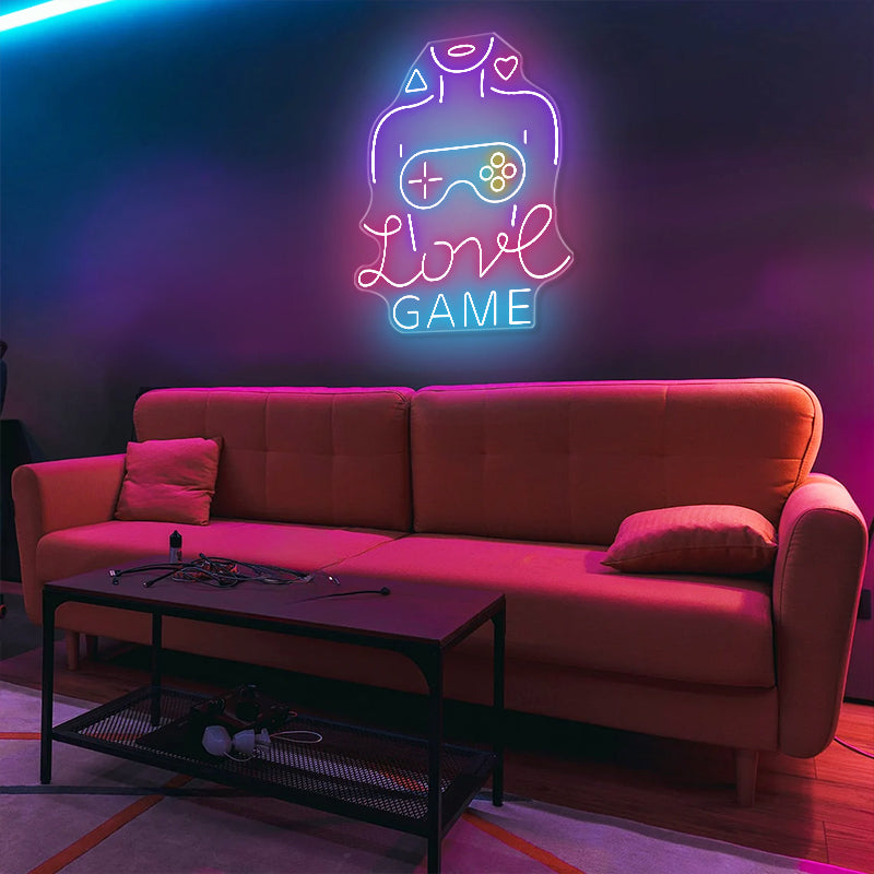 Love Game Neon Sign Art - ageneon