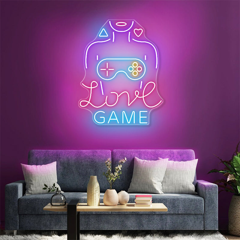 Love Game Neon Sign Art - ageneon