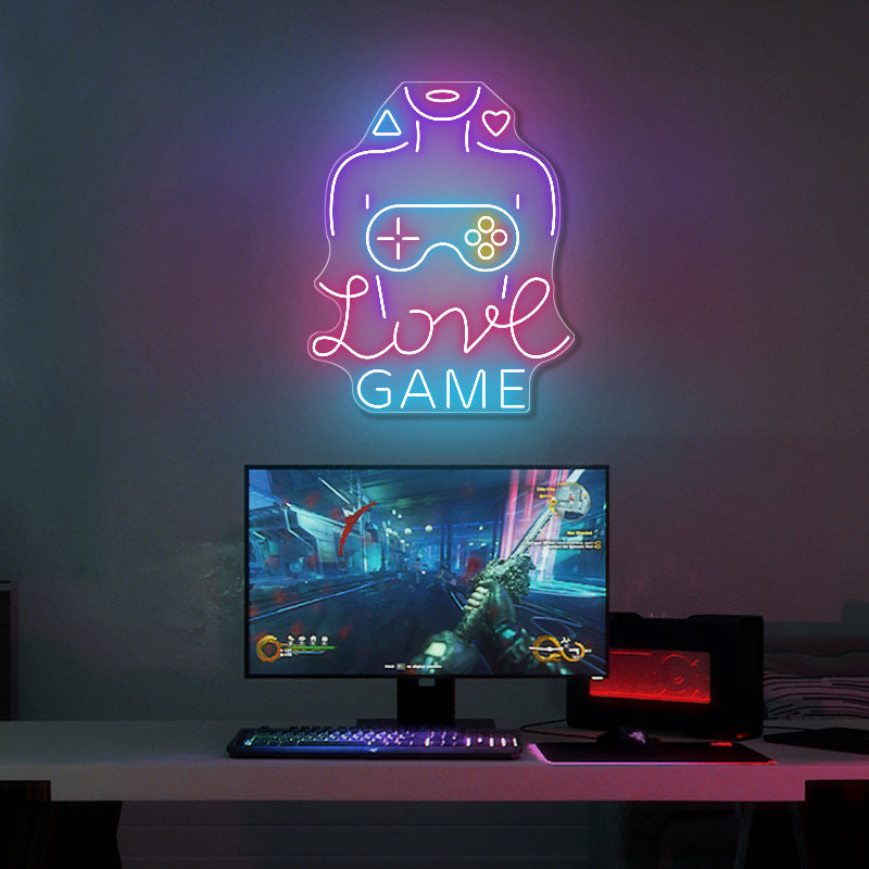 Love Game Neon Sign Art - ageneon