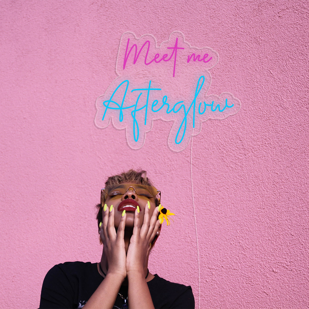 Meet Me In The Afterglow Neon Sign - ageneon