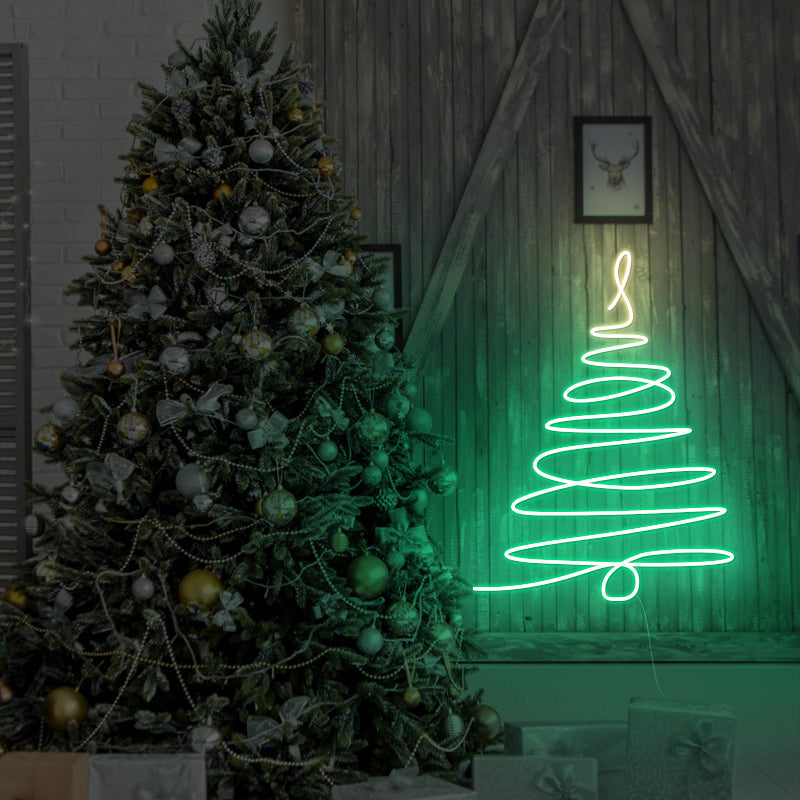 Neon Christmas Tree Sign For Wall Decoration - ageneon