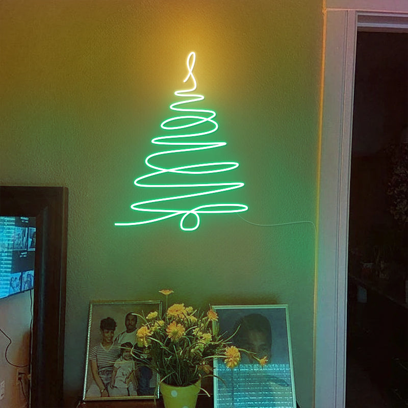 Neon Christmas Tree Sign For Wall Decoration - ageneon