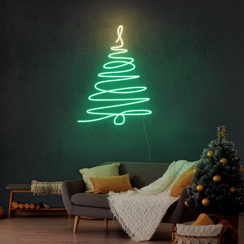 Neon Christmas Tree Sign For Wall Decoration - ageneon