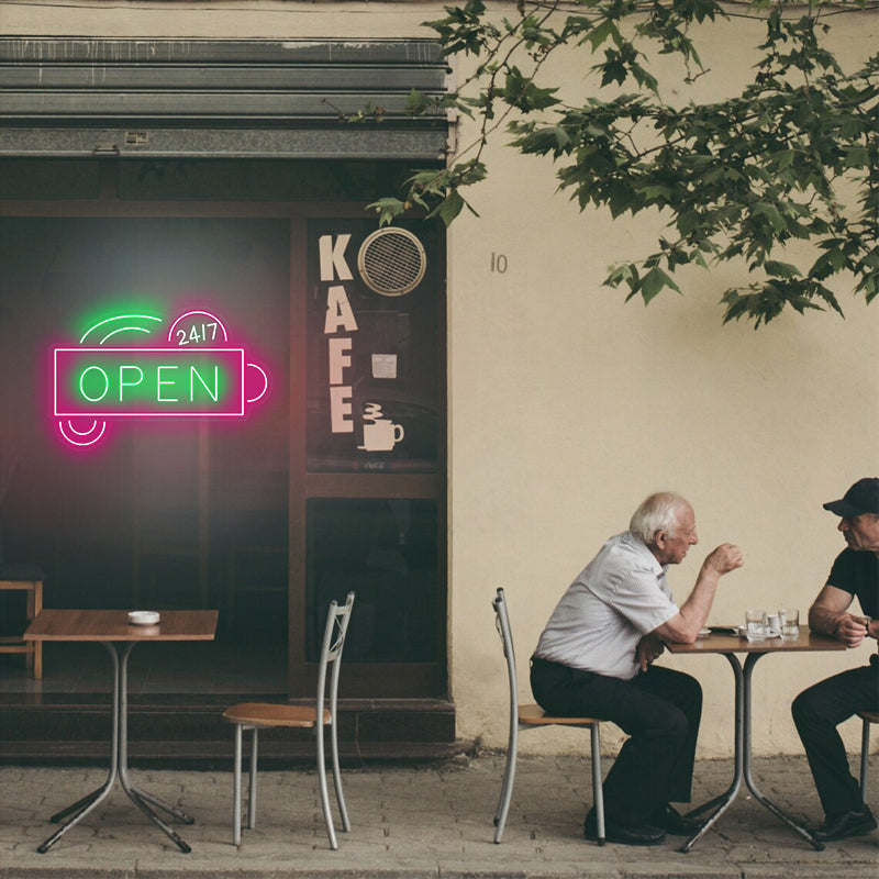 Open 24/7 Neon Open Signs For Stores - ageneon