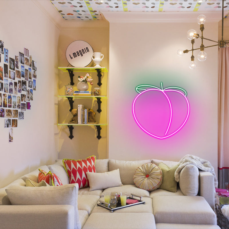 Peach Neon Sign For Home - ageneon