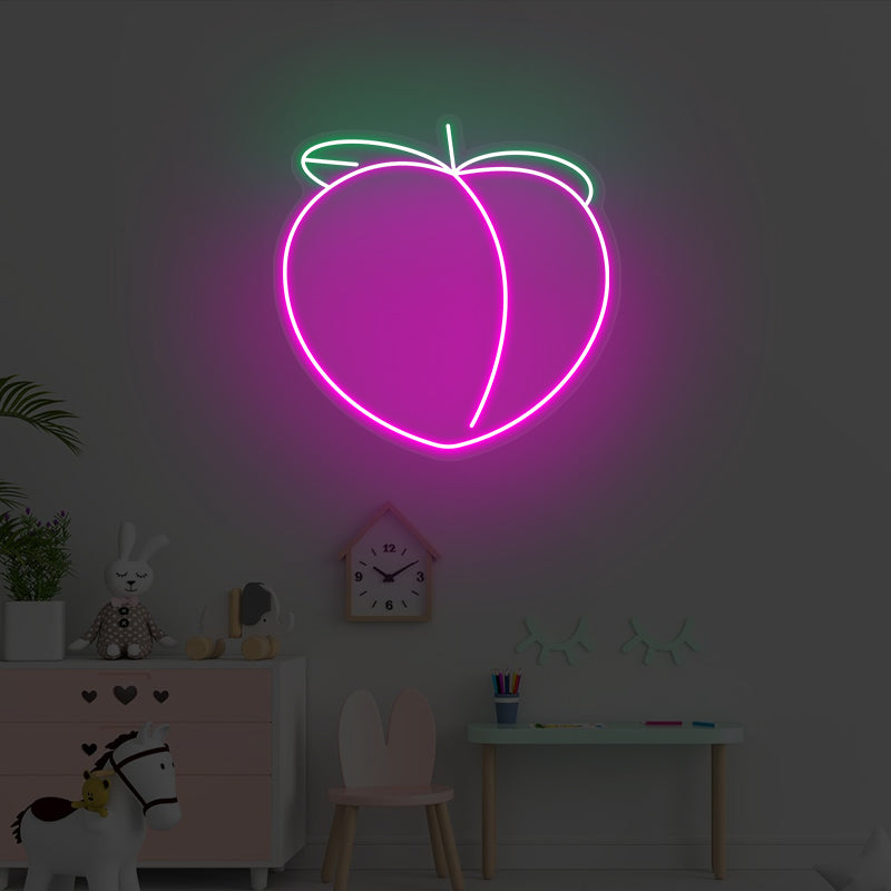 Peach Neon Sign For Home - ageneon