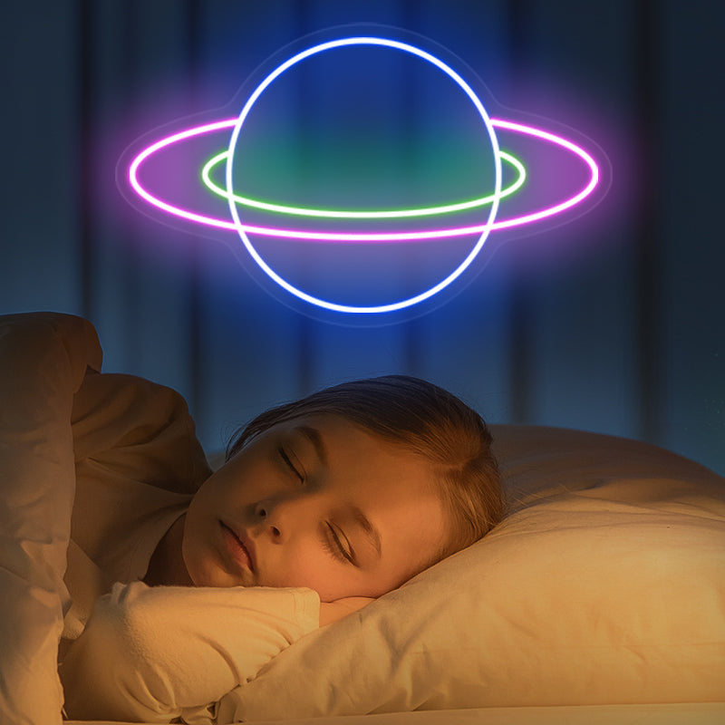 Planet Neon Sign For Bedroom - ageneon