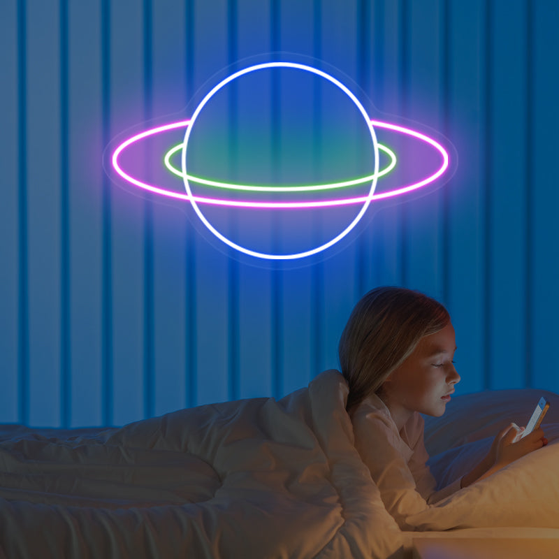 Planet Neon Sign For Bedroom - ageneon