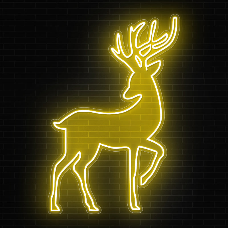 Reindeer Christmas Neon Sign For Home Decor - ageneon