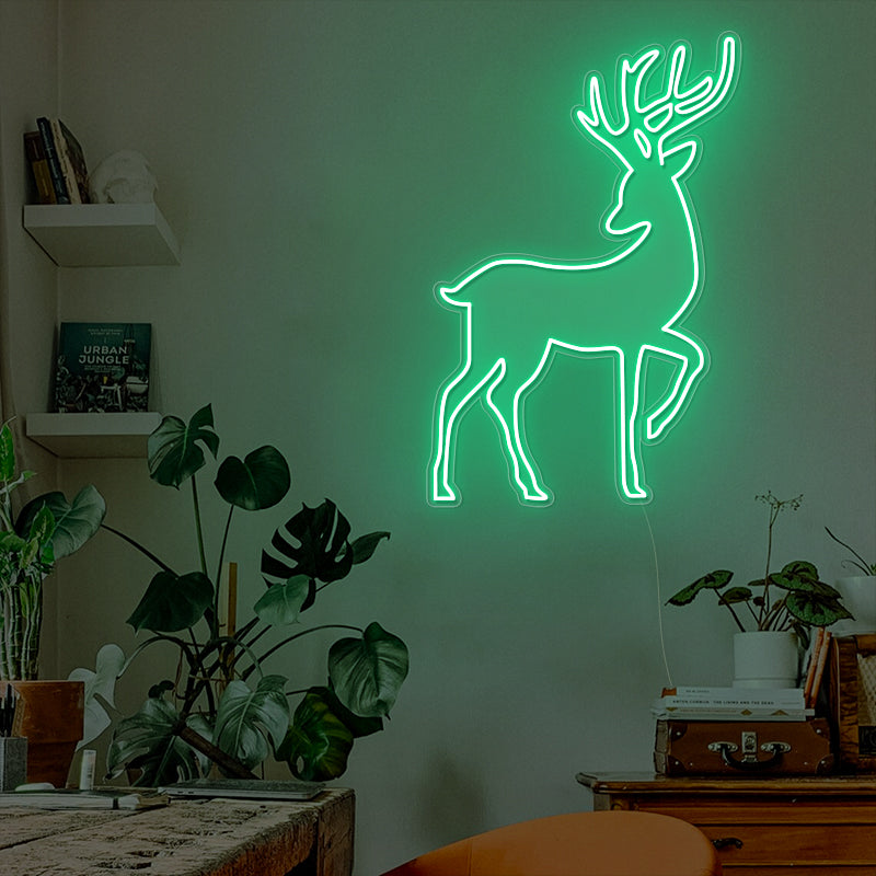 Reindeer Christmas Neon Sign For Home Decor - ageneon