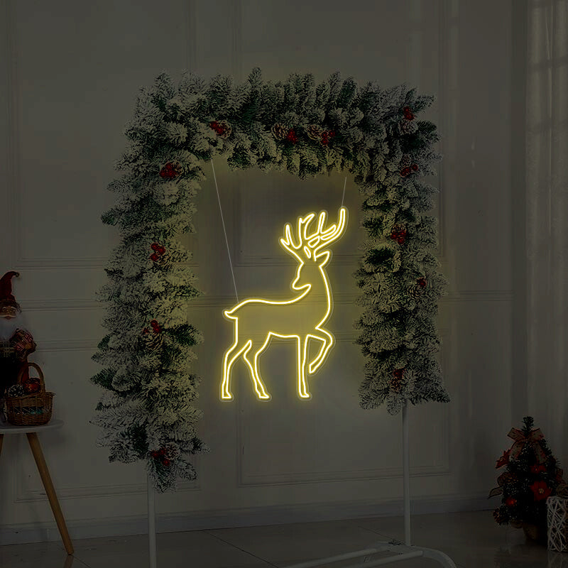 Reindeer Christmas Neon Sign For Home Decor - ageneon