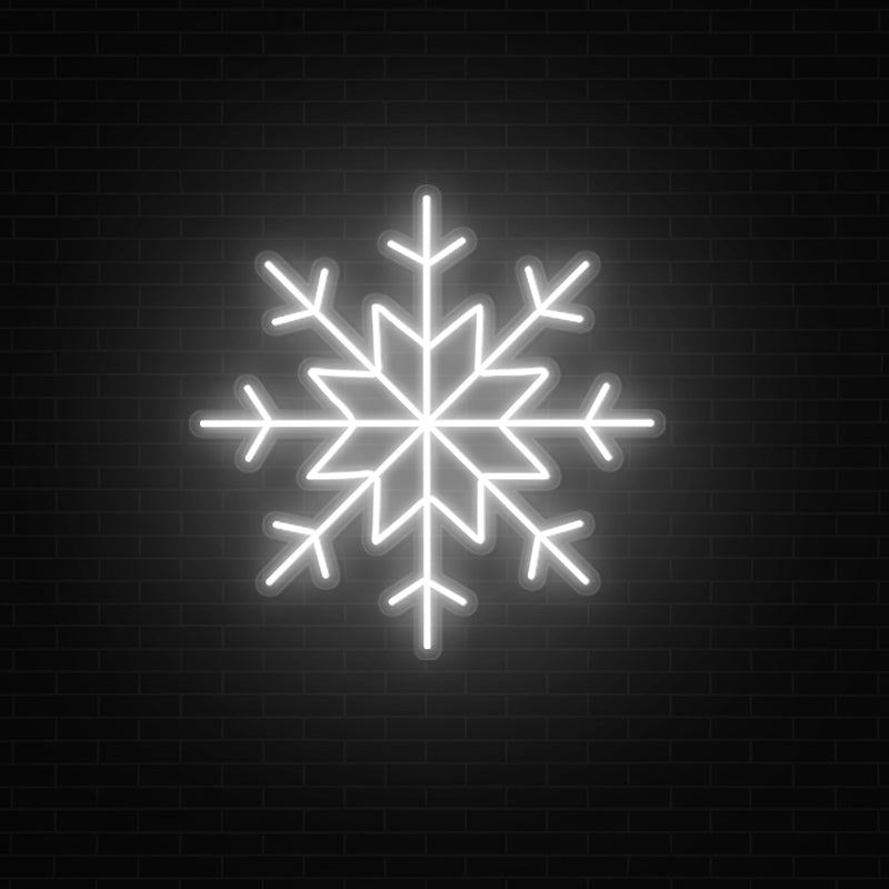 Snowflake Neon Sign For Winter Decor - ageneon