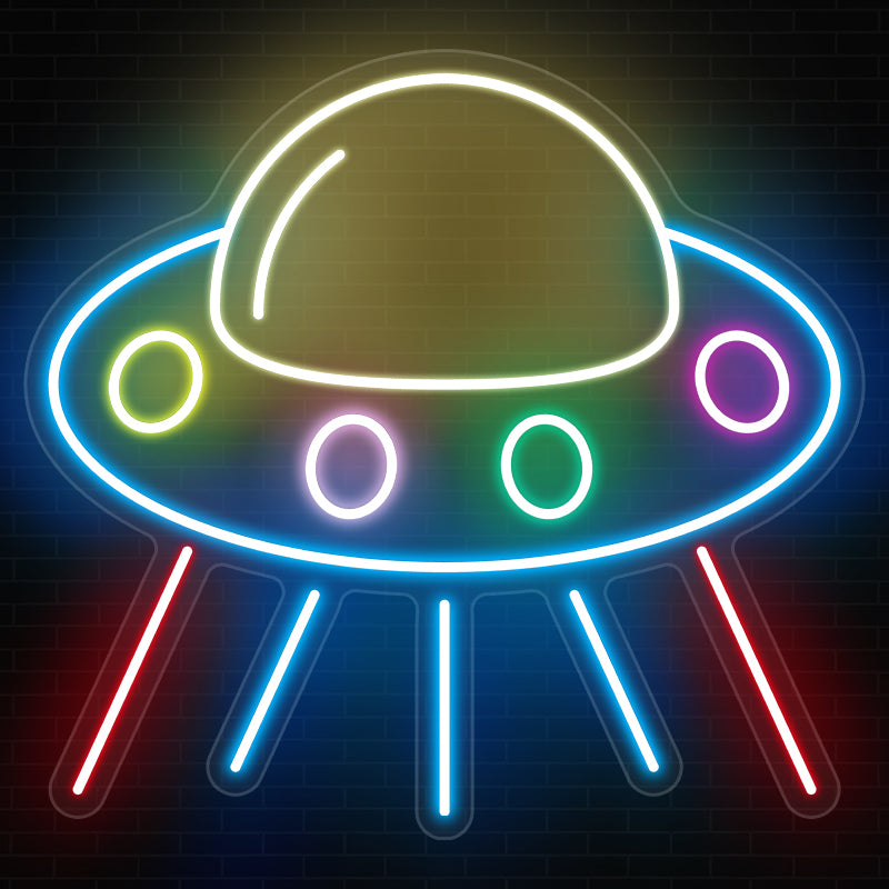 Spaceship Neon Sign For Bedroom - ageneon