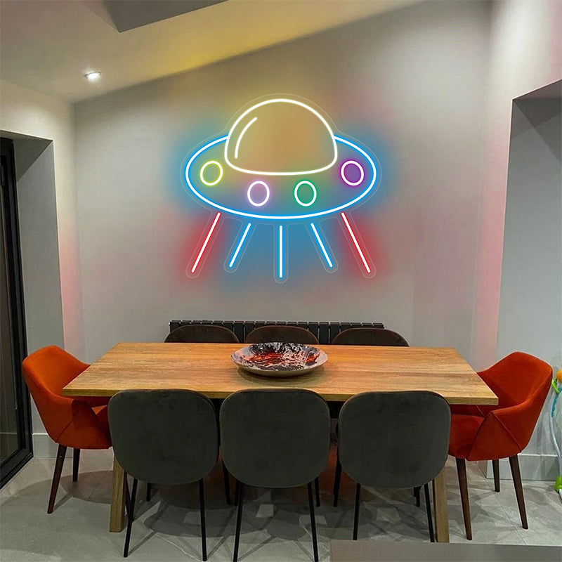 Spaceship Neon Sign For Bedroom - ageneon