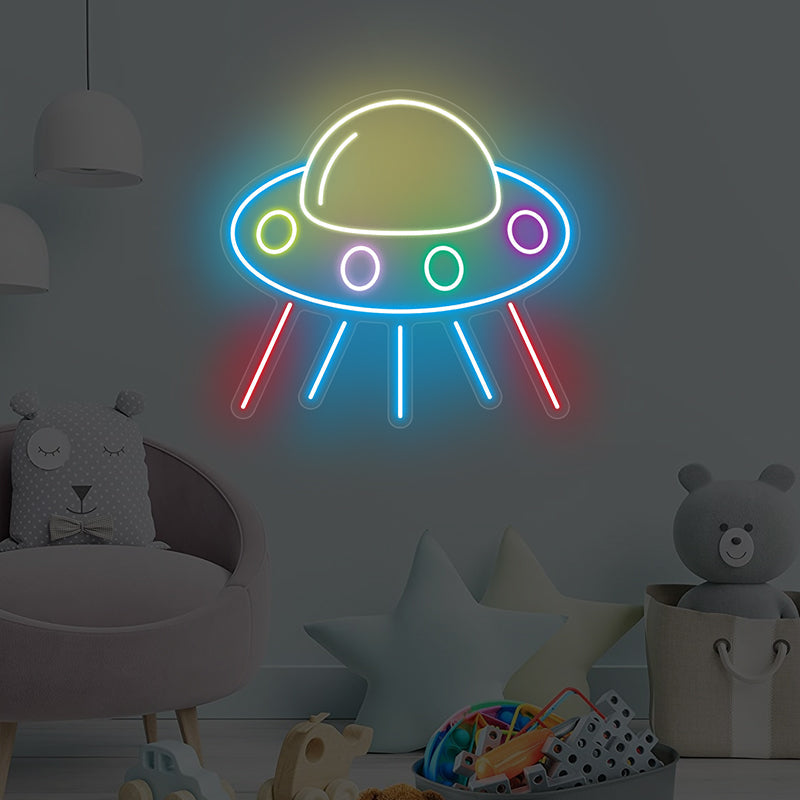 Spaceship Neon Sign For Bedroom - ageneon