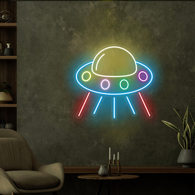 Spaceship Neon Sign For Bedroom - ageneon