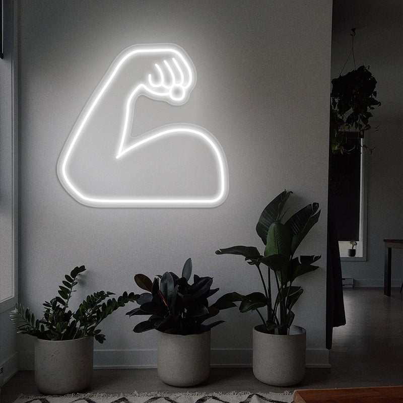 Strong Emoji Neon Sign For Room - ageneon