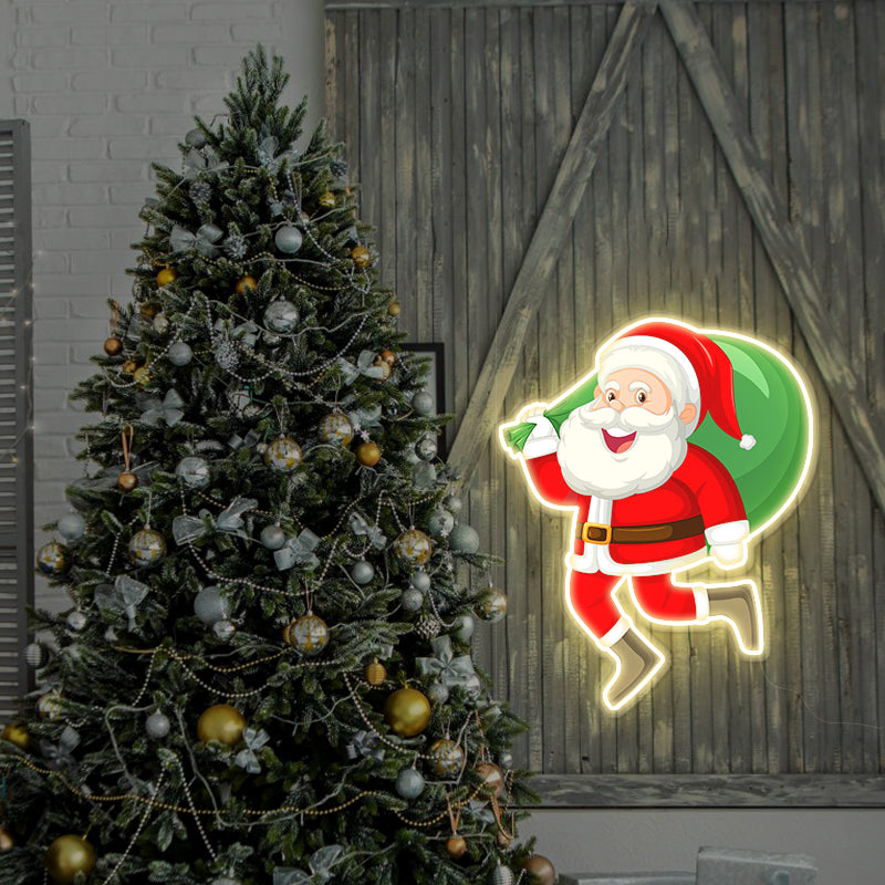 UV Printed Santa Neon Sign For Christmas - ageneon