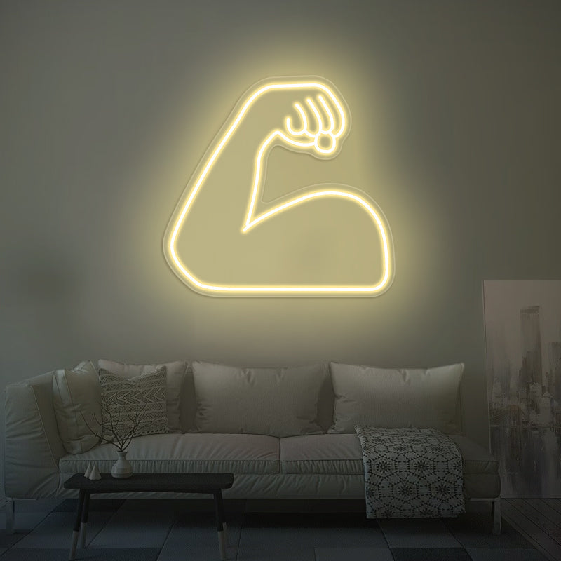 Strong Emoji Neon Sign For Room - ageneon