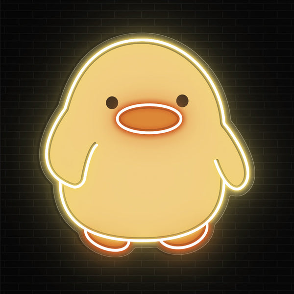 Yellow Duck Neon Sign Graffiti - ageneon