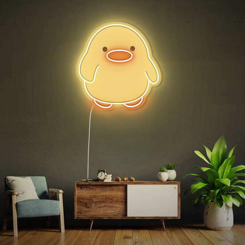 Yellow Duck Neon Sign Graffiti - ageneon