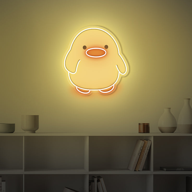 Yellow Duck Neon Sign Graffiti - ageneon